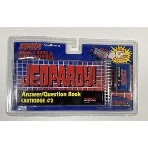 Jeopardy Handheld Electronic Game Cartridge & Answer Book Cartridge #2 Sealed